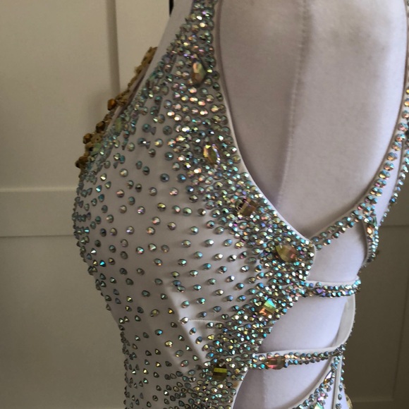 International Latin competition dress custom hand made (never danced in) - Picture 2 of 12